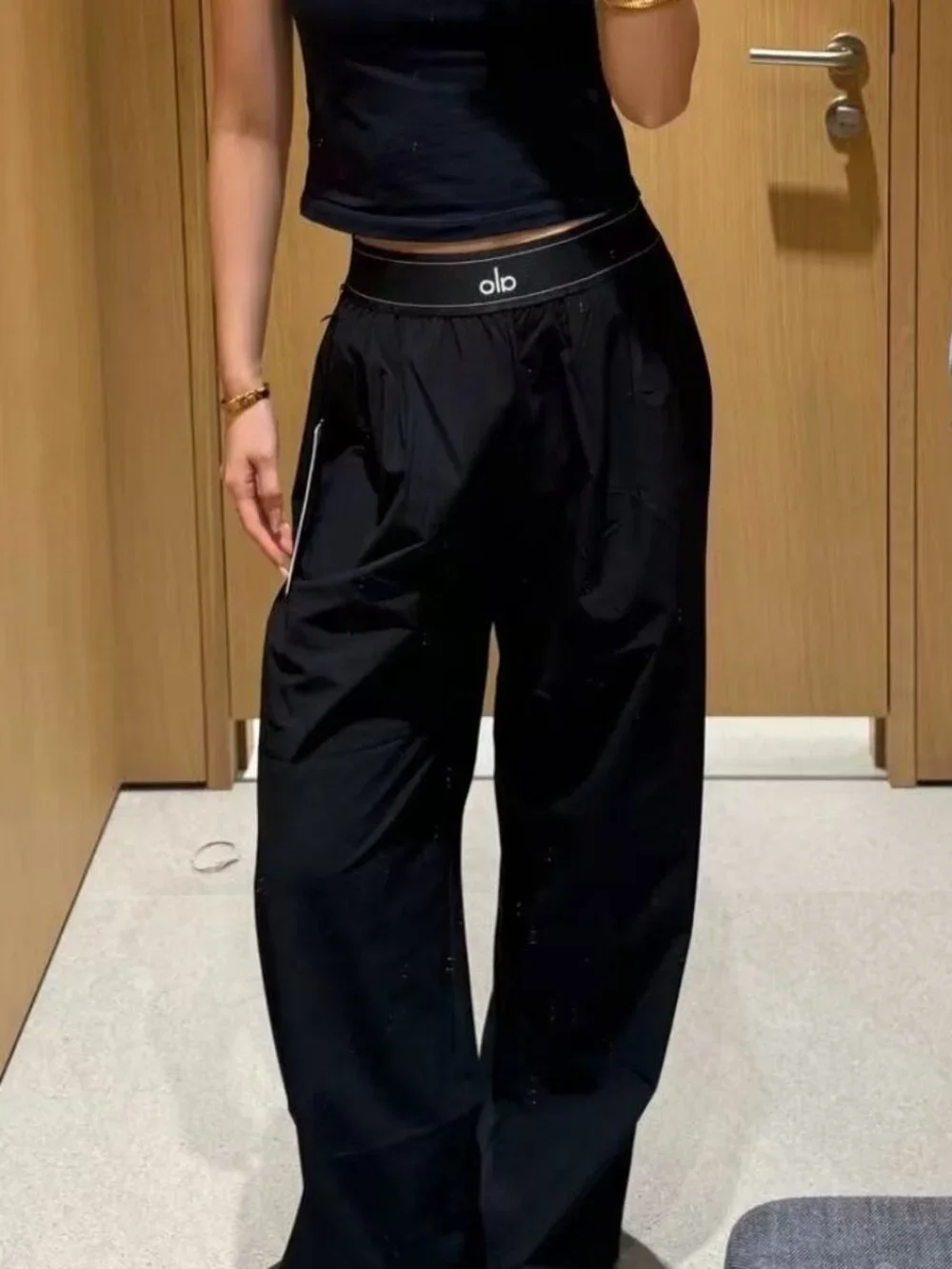 Alo Yoga Suit Up Trouser Black Regular Size 30-inch Inner Seam Length 🖤